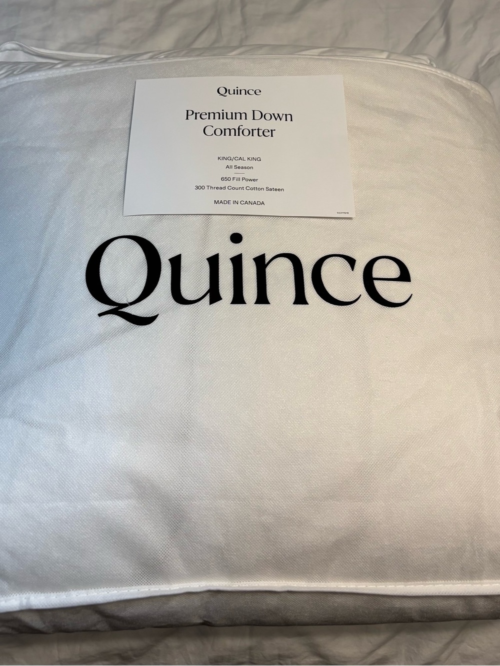 Quince Duck Down Premium Down - Duvet Insert - All-Season - King/Cali King